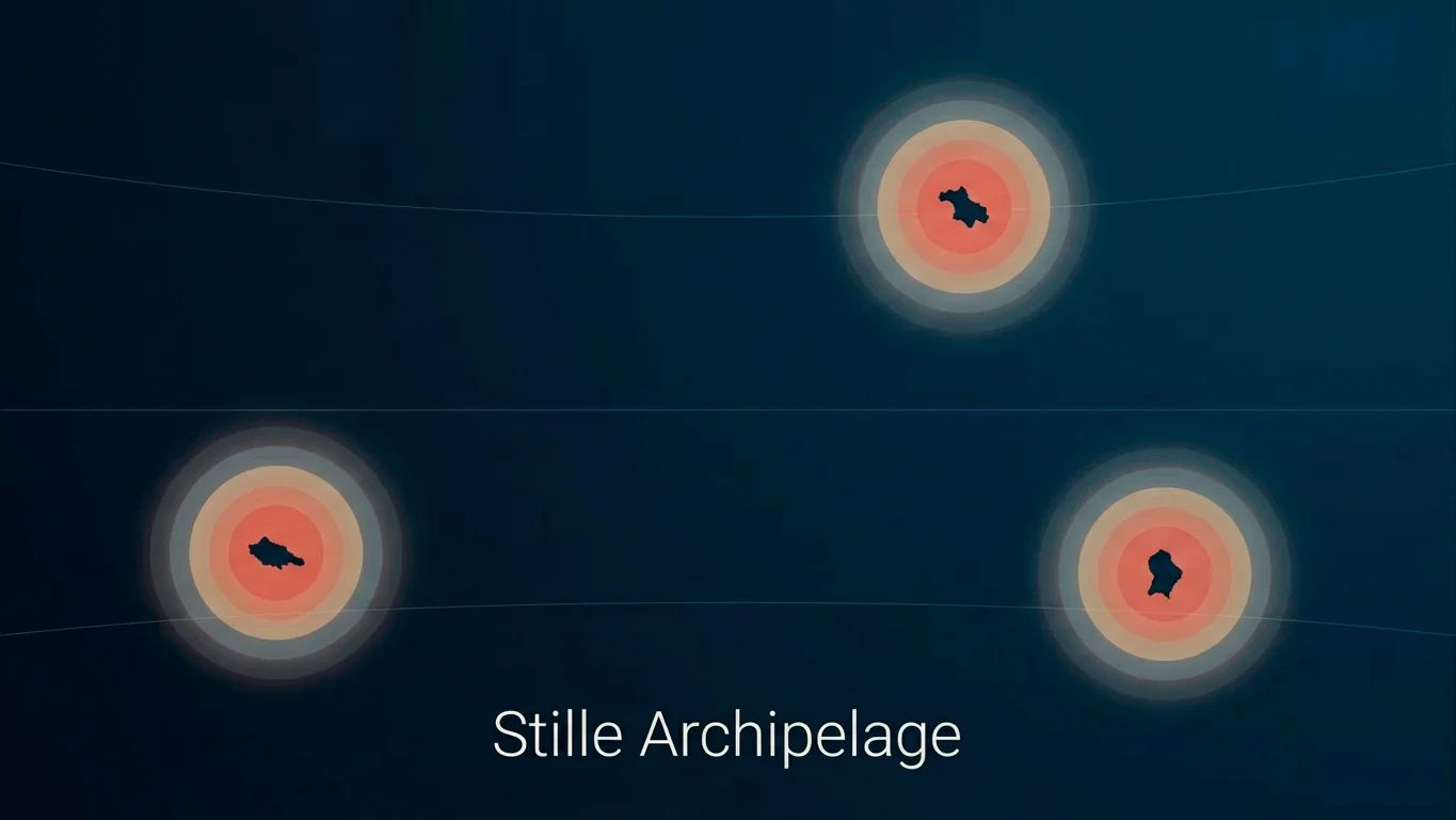 Weltkarte mit hervorgehobenen Inselregionen Malta, Curaçao und Anjouan als Symbol für Vollstreckungshürden bei Auslandslizenzen
